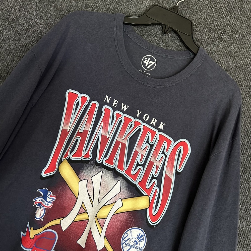 47 New York Yankees Spring Training Men's LS Shirt 3XL Graphic Tee Baseball